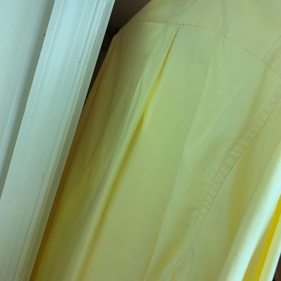 Brooks Brothers button down. Barley worn yellow - Picture 3 of 4